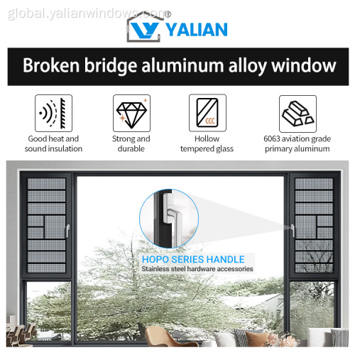 China Casement Windows Single Glazd Opening Swinging Style Factory